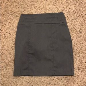 Grey Pencil Skirt